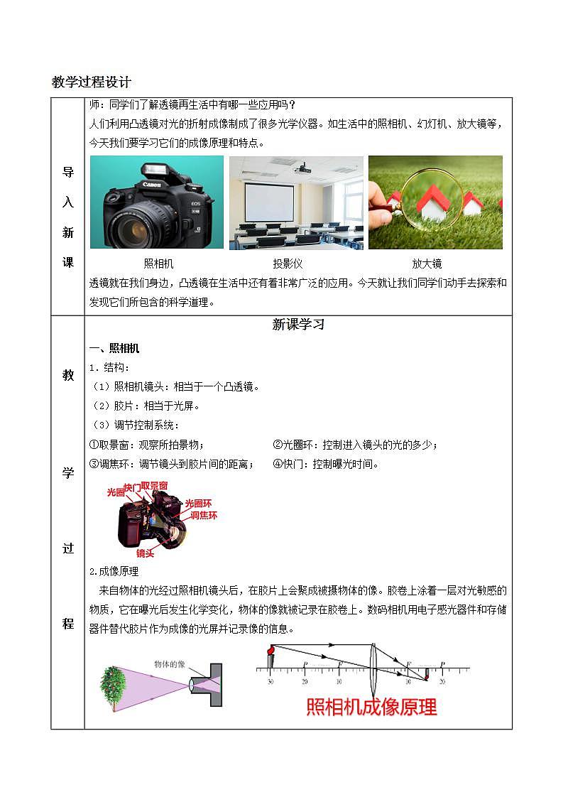 人教物理八上 5.2 生活中的透镜 课件+教案+导学案+练习+素材02