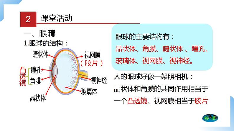 人教物理八上 5.4 眼睛和眼镜 课件+教案+导学案+练习+素材03