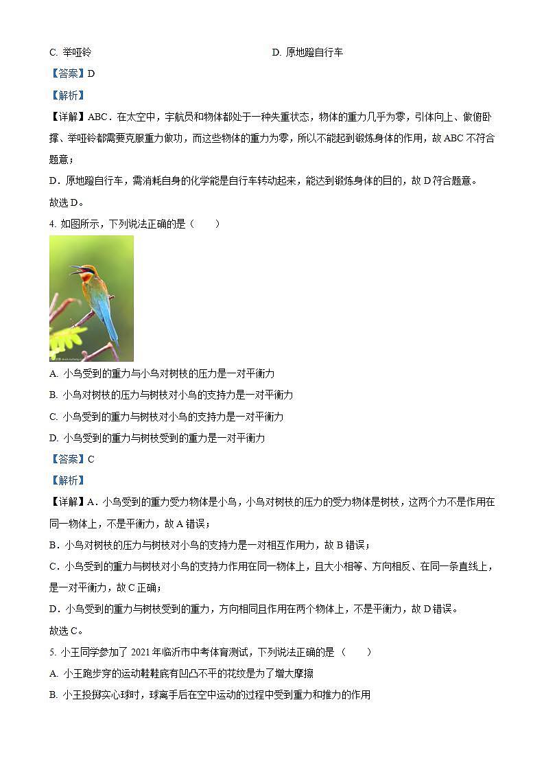湖北省襄阳市枣阳市2022-2023学年八年级下学期期末考试物理试题（解析版）02