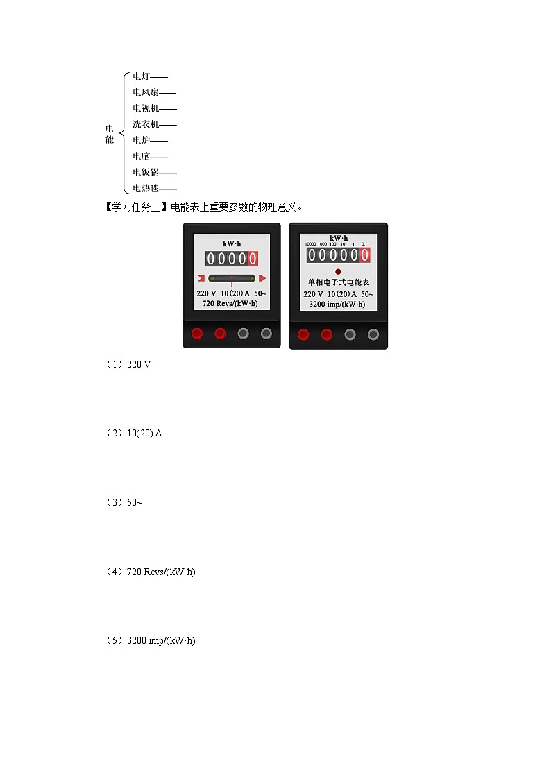 人教版物理九年级全册 18.1 电能电功 课件+教案+练习+导学案02