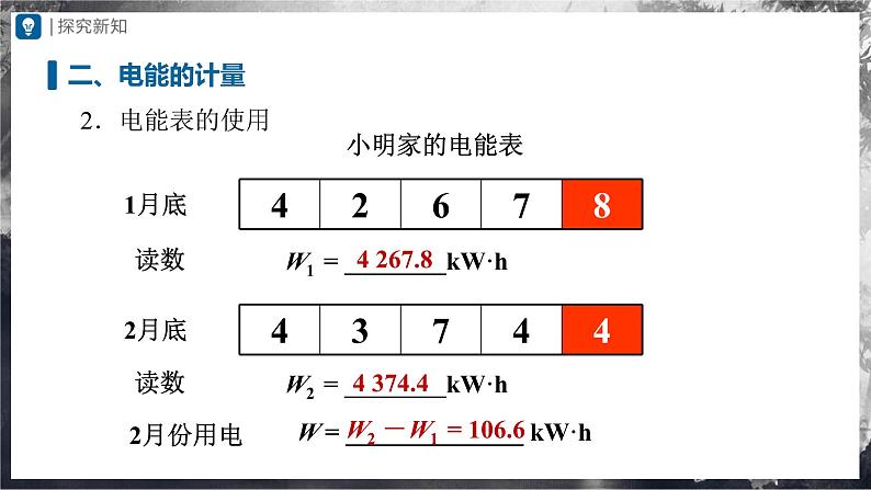 人教版物理九年级全册 18.1 电能电功 课件+教案+练习+导学案08