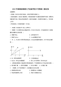 2023年湖南省湘潭江声实验学校中考物理三模试卷（含解析）