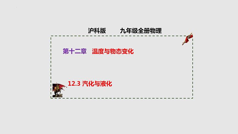 12.3 汽化与液化（课件）2023-2024学年度九年级物理上学期同步精品课堂（沪科版）第1页