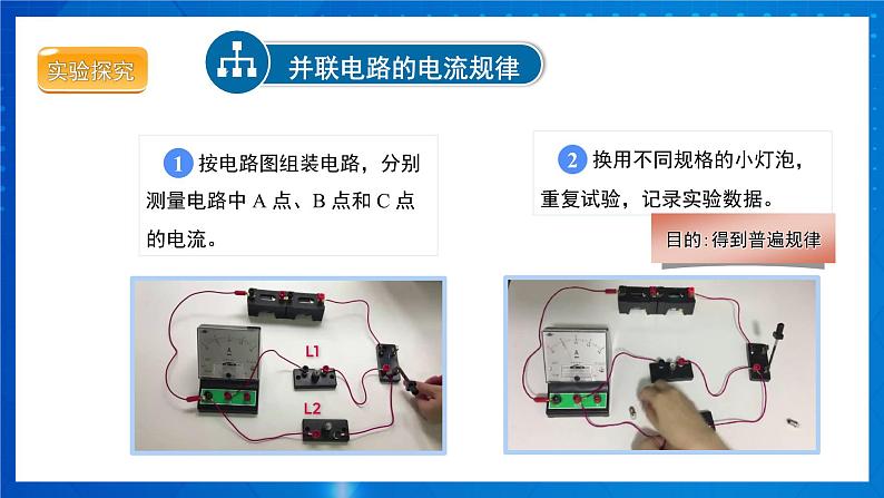 人教版物理九年级 第十五章 电流和电路 第5节 串、并联电路中电流的规律 第2课时 课件08