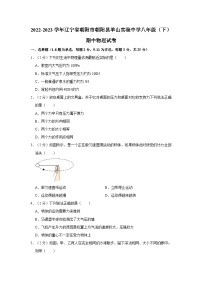 2022-2023学年辽宁省朝阳市朝阳县羊山实验中学八年级下学期期中物理试卷（含解析）