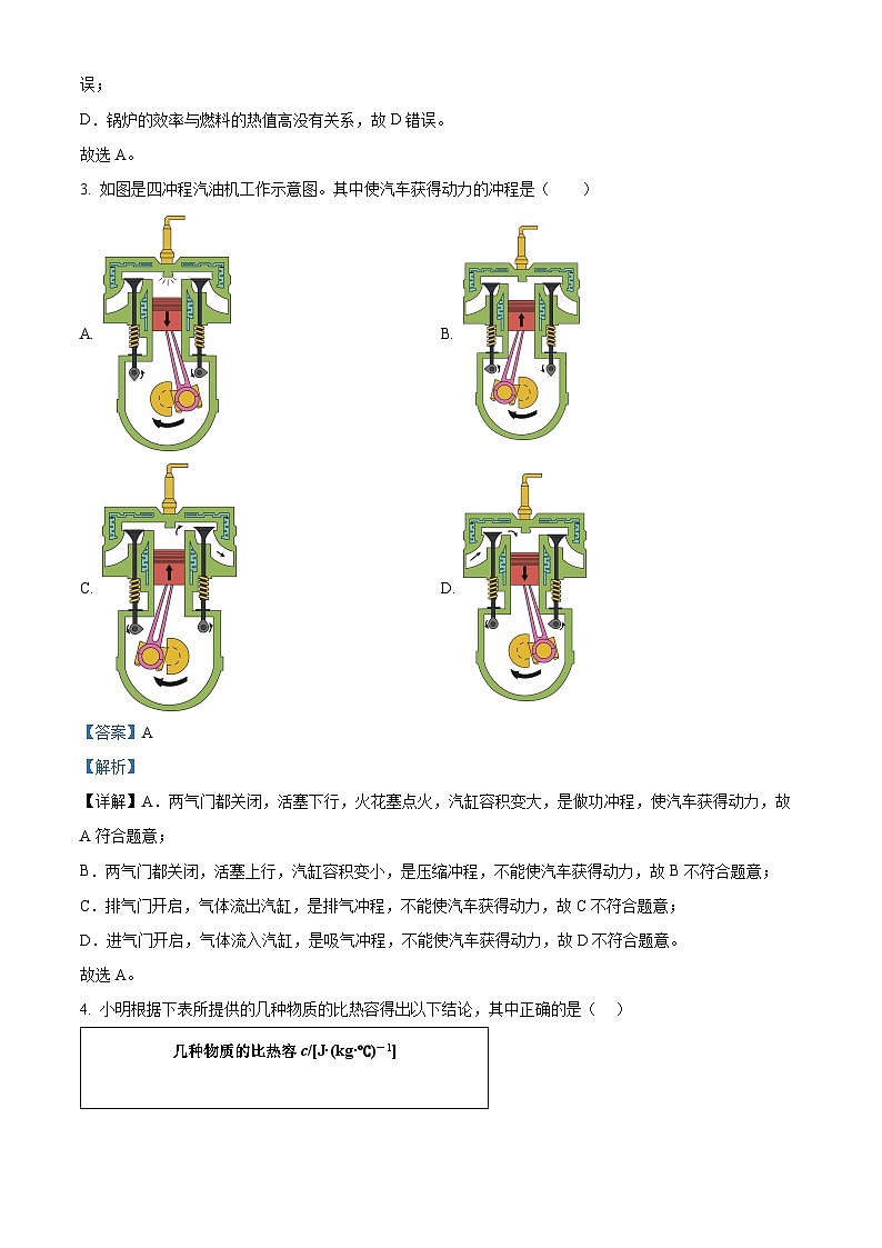 2022-2023学年度广东省佛山市南海区映月中学九年级上学期第一次月考物理试题02