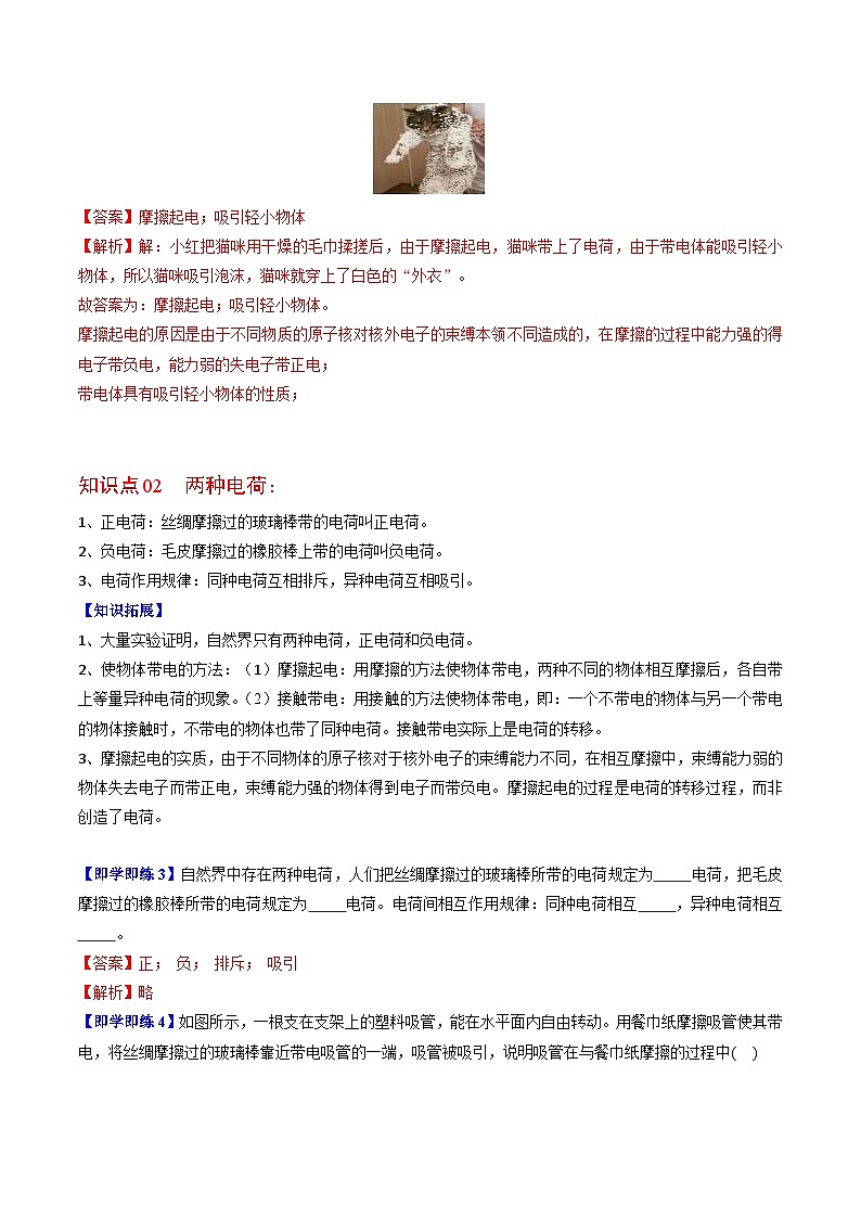 7.2 静电现象（解析版）第2页