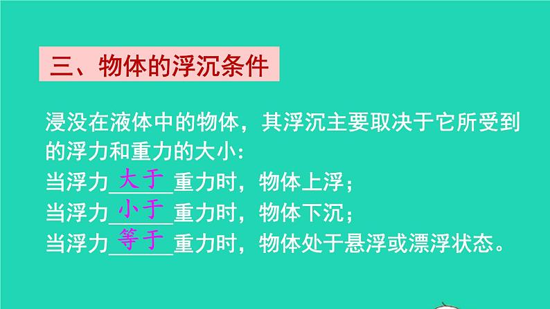 2023八年级物理下册第九章浮力章末复习上课课件新版沪科版第5页