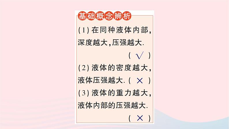 2023八年级物理下册第八章压强第二节科学探究液体的压强作业课件新版沪科版第6页