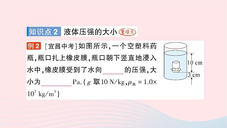 2023八年级物理下册第八章压强第二节科学探究液体的压强作业课件新版沪科版第7页