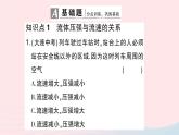 2023八年级物理下册第八章压强第四节流体压强与流速的关系作业课件新版沪科版