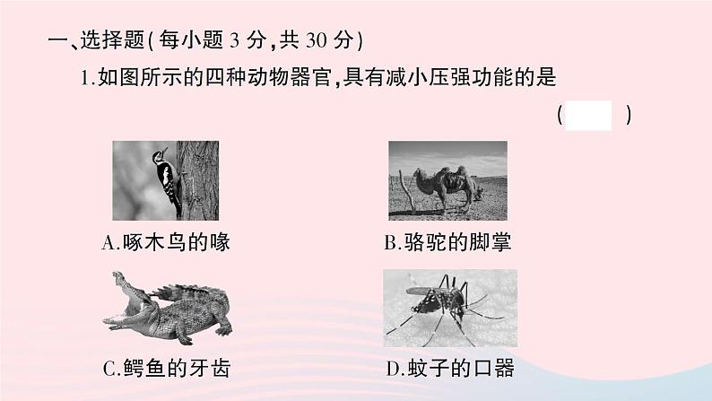 2023八年级物理下册第八章压强综合训练作业课件新版沪科版第2页