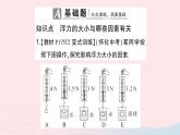 2023八年级物理下册第九章浮力第二节阿基米德原理第一课时探究浮力的大小与哪些因素有关作业课件新版沪科版