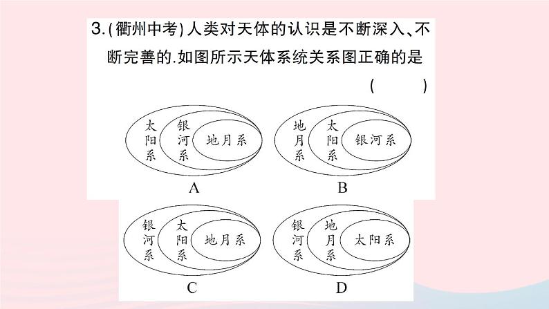 2023八年级物理下册第十一章小粒子与大宇宙第三节探索宇宙作业课件新版沪科版第4页