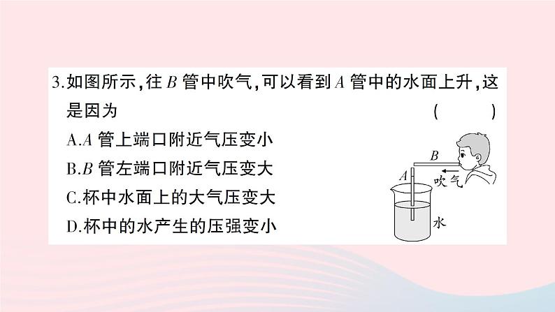 2023八年级物理下学期期中检测卷作业课件新版沪科版第4页