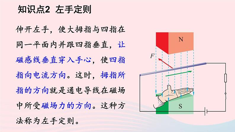 第五节 磁场对通电导线的作用力 第六节 直流电动机第8页