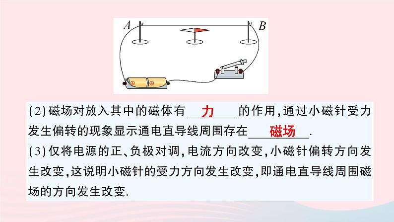 2023九年级物理全册第十四章磁现象第三节电流的磁场作业课件新版北师大版05