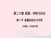 2023九年级物理全册第二十章能源材料与社会第一节能量的转化与守恒教学课件新版沪科版