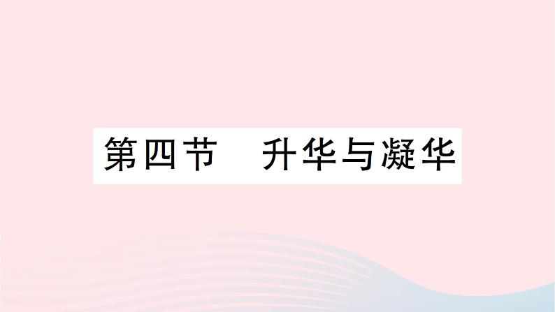 2023九年级物理全册第十二章温度与物态变化第四节升华与凝华作业课件新版沪科版01