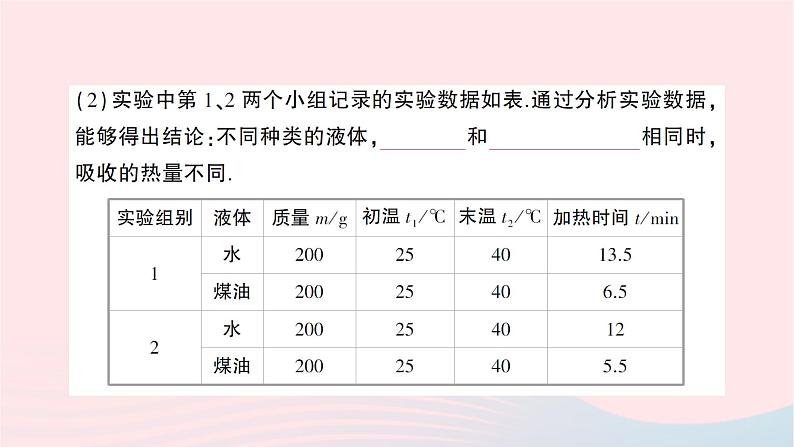 2023九年级物理全册第十三章内能与热机第二节科学探究：物质的比热容作业课件新版沪科版03