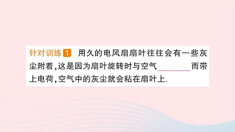 2023九年级物理全册第十四章了解电路第一节电是什么作业课件新版沪科版03