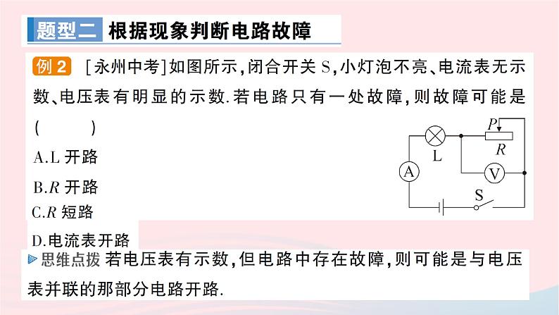 2023九年级物理全册第十五章探究电路专题三电路故障分析作业课件新版沪科版第5页