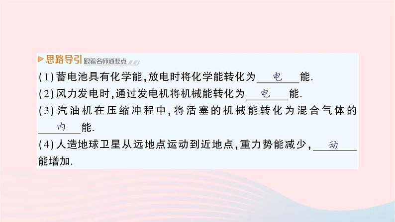 2023九年级物理全册第二十章能源材料与社会第一节能量的转化与守恒作业课件新版沪科版03