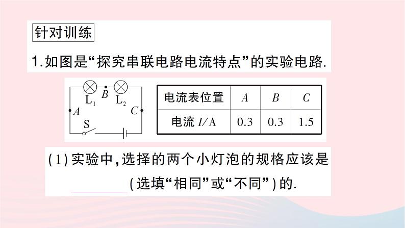 2023九年级物理全册第十四章了解电路重点实验突破作业课件新版沪科版04