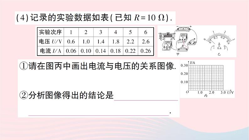2023九年级物理全册第十五章探究电路第二节科学探究：欧姆定律第1课时探究电流与电压电阻的关系作业课件新版沪科版06