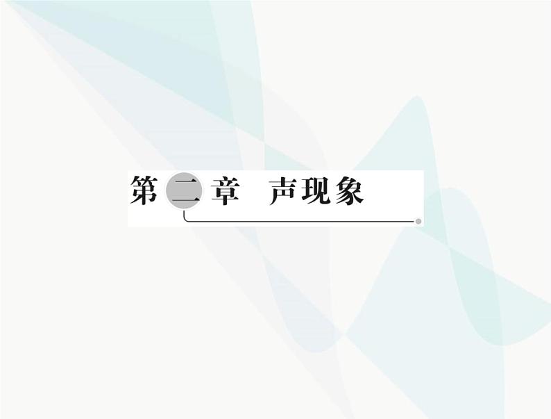 中考物理总复习第二章声现象课件第1页