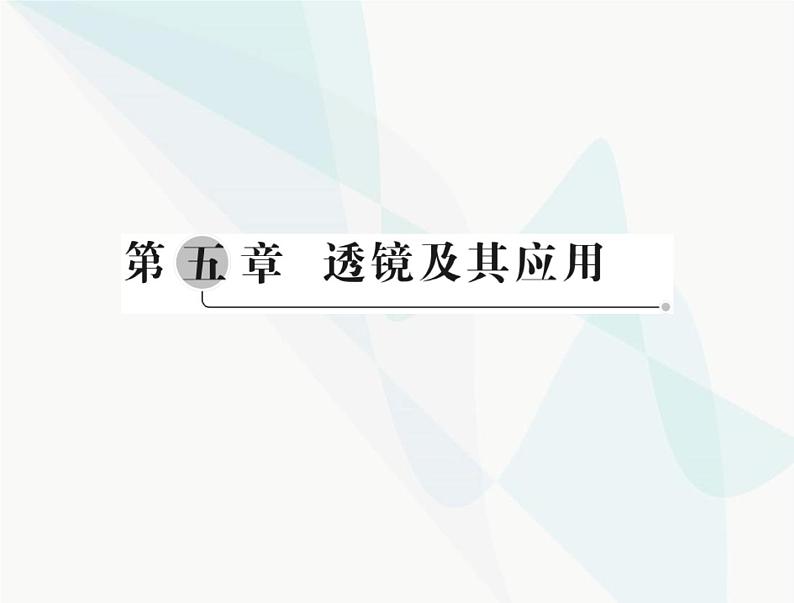 中考物理总复习第五章透镜及其应用课件第1页