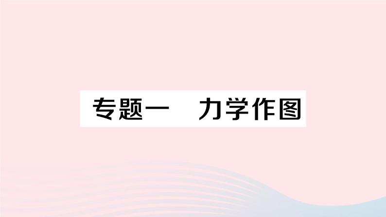 2023八年级物理下册第八章力与运动专题一力学作图作业课件新版教科版第1页