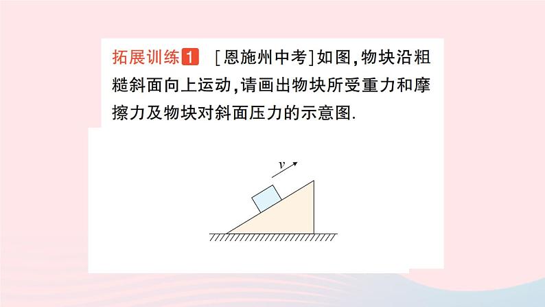 2023八年级物理下册第八章力与运动专题一力学作图作业课件新版教科版第3页