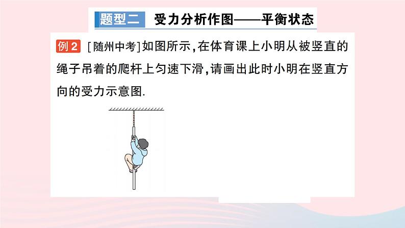 2023八年级物理下册第八章力与运动专题一力学作图作业课件新版教科版第4页