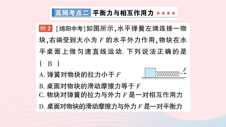 2023八年级物理下册第八章力与运动章末复习提升作业课件新版教科版第8页