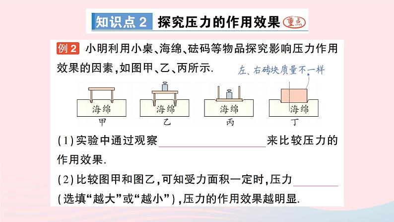 2023八年级物理下册第九章压强第1节压强作业课件新版教科版第4页