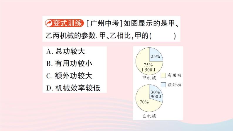 2023八年级物理下册第十一章机械与功第4节机械效率作业课件新版教科版06