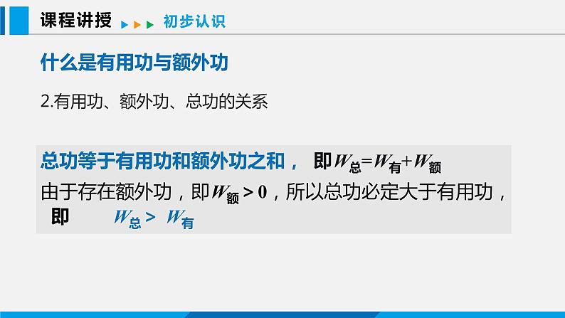 11.3 如何提高机械效率 第1课时课件 -2023-2024学年沪粤版物理九年级上册05