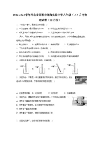 河北省邯郸市馆陶实验中学2022-2023学年八年级上学期月考物理试卷（12月份）