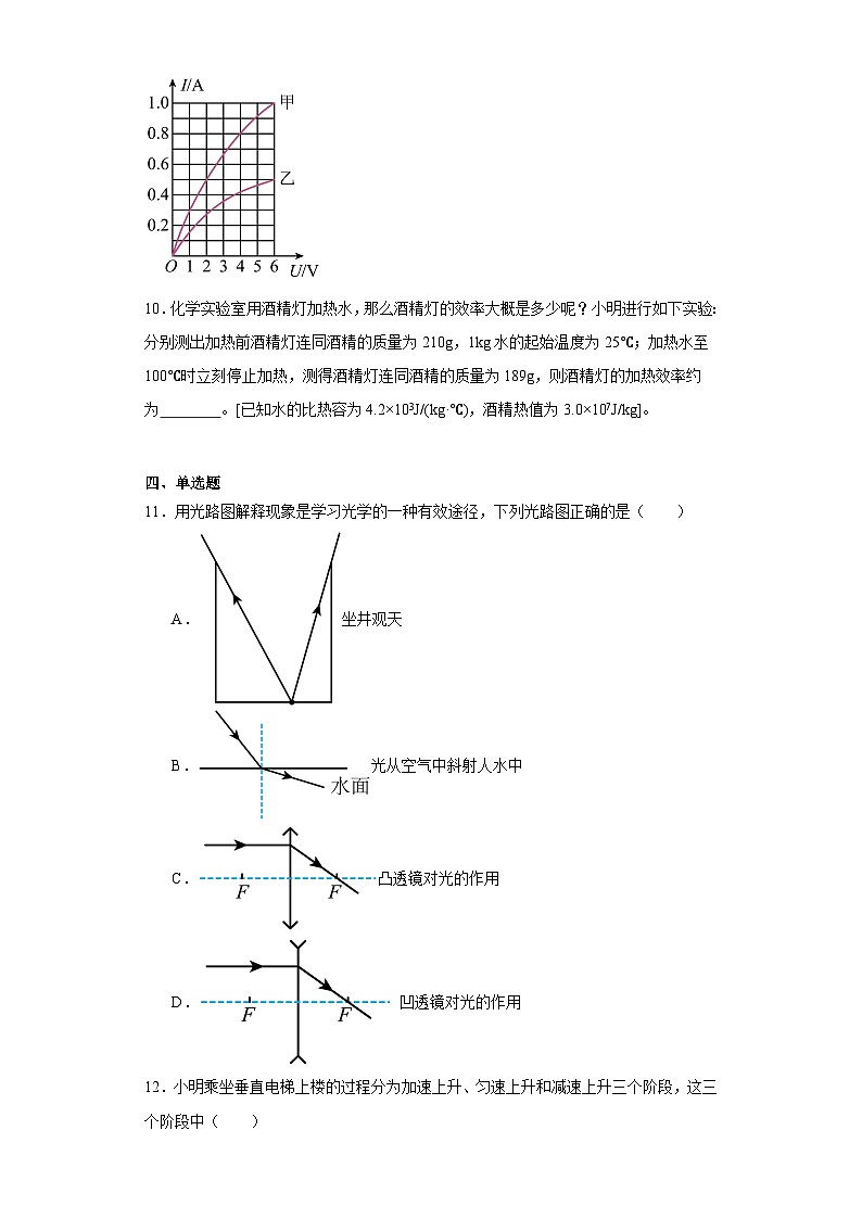 2023年安徽省池州市贵池区等2地中考物理模拟试题（含解析）第3页