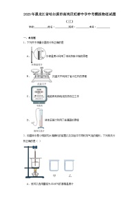 2023年黑龙江省哈尔滨市南岗区虹桥中学中考模拟物理试题（三）（含解析）