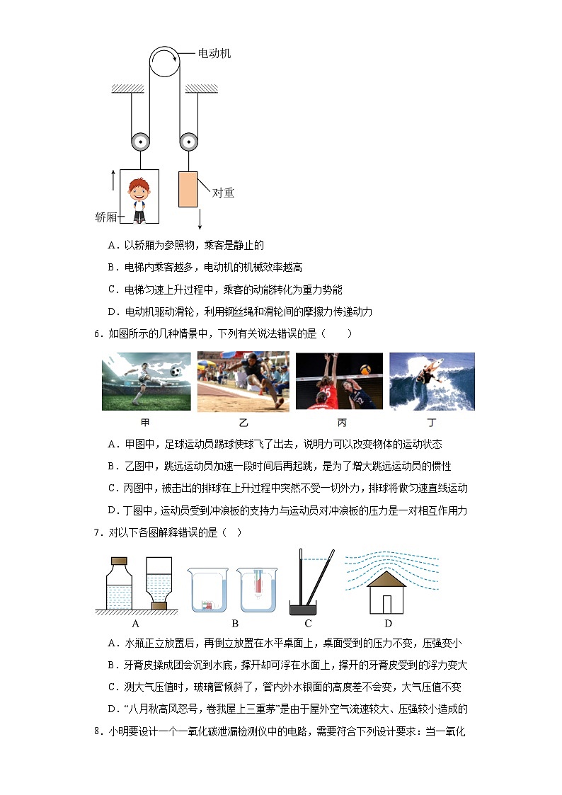 2023年山东省菏泽市单县中考二模物理试题（含解析）第2页