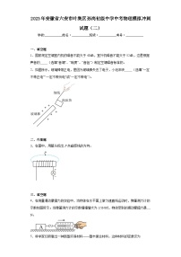 2023年安徽省六安市叶集区孙岗初级中学中考物理模拟冲刺试题（二）（含解析）