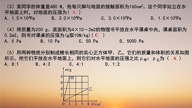 中考物理复习梳理 9--压强课件PPT第6页