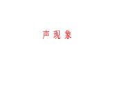 中考物理一轮复习课件：声现象