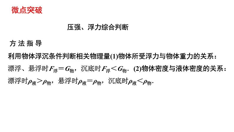 中考物理一轮复习课件：物体的浮沉条件第8页