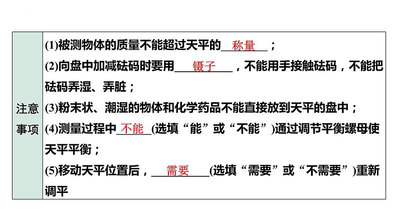 中考物理一轮复习课件：质量、密度的理解及计算第7页