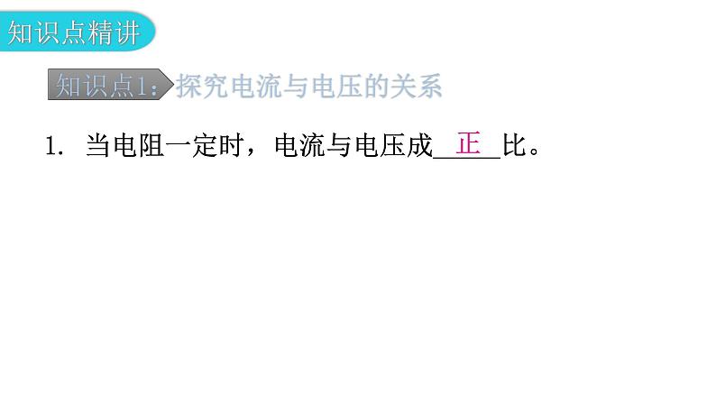 粤教沪科版九年级物理上册第十四章探究欧姆定律14-2探究欧姆定律--第1课时探究电流与电压、电阻的关系教学课件05