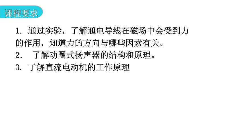 粤教沪科版九年级物理下册第十七章电动机与发电机17-1关于电动机转动的猜想17-2探究电动机转动的原理教学课件03