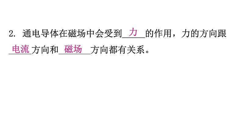 粤教沪科版九年级物理下册第十七章电动机与发电机17-1关于电动机转动的猜想17-2探究电动机转动的原理教学课件06